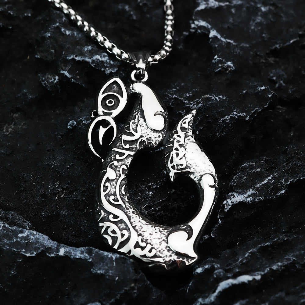 European And American Retro Stainless Steel Men's Pendant