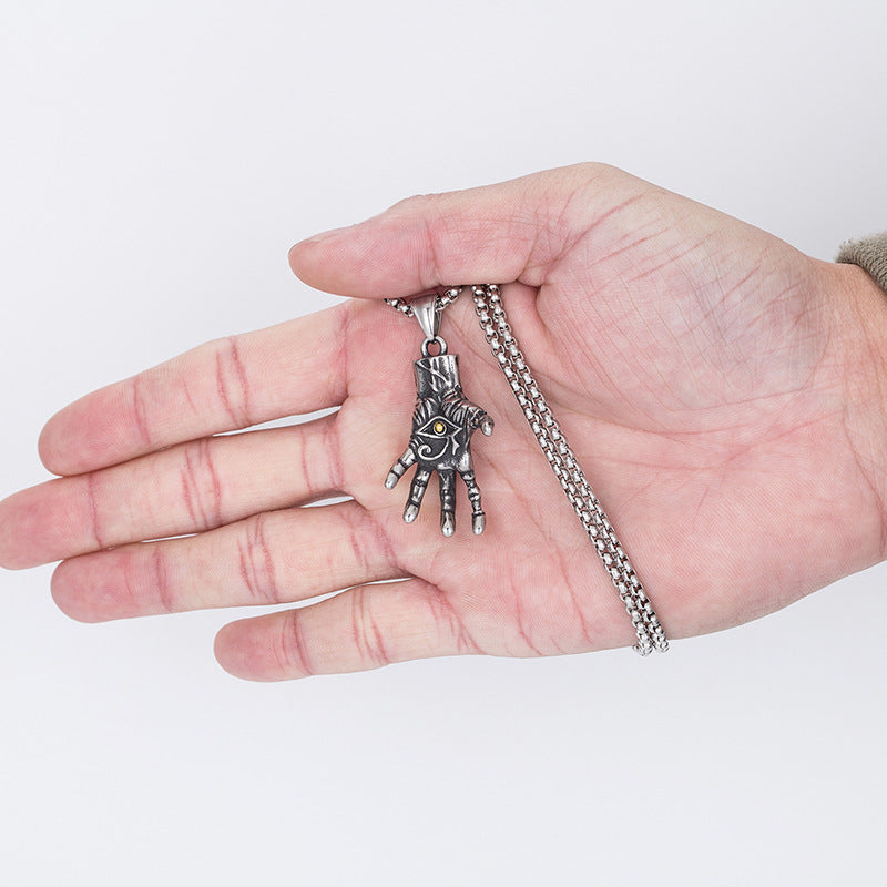 Steel Necklace – Vintage Devil's Eye