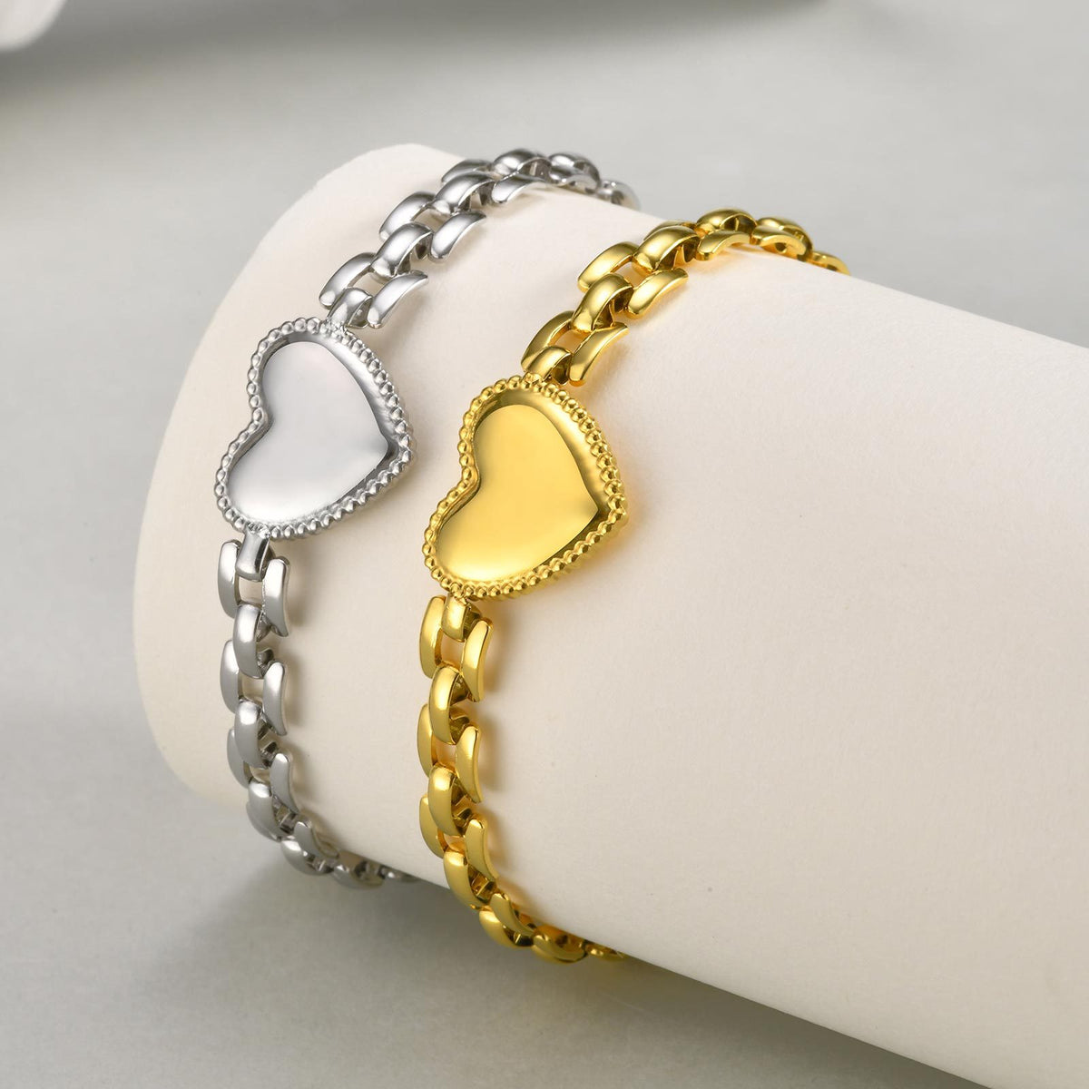 Heart Stainless Steel Bracelet for Women