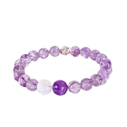 Planderful Fortune's Favor Double Circle Bracelet – Elegant Natural Crystal Design