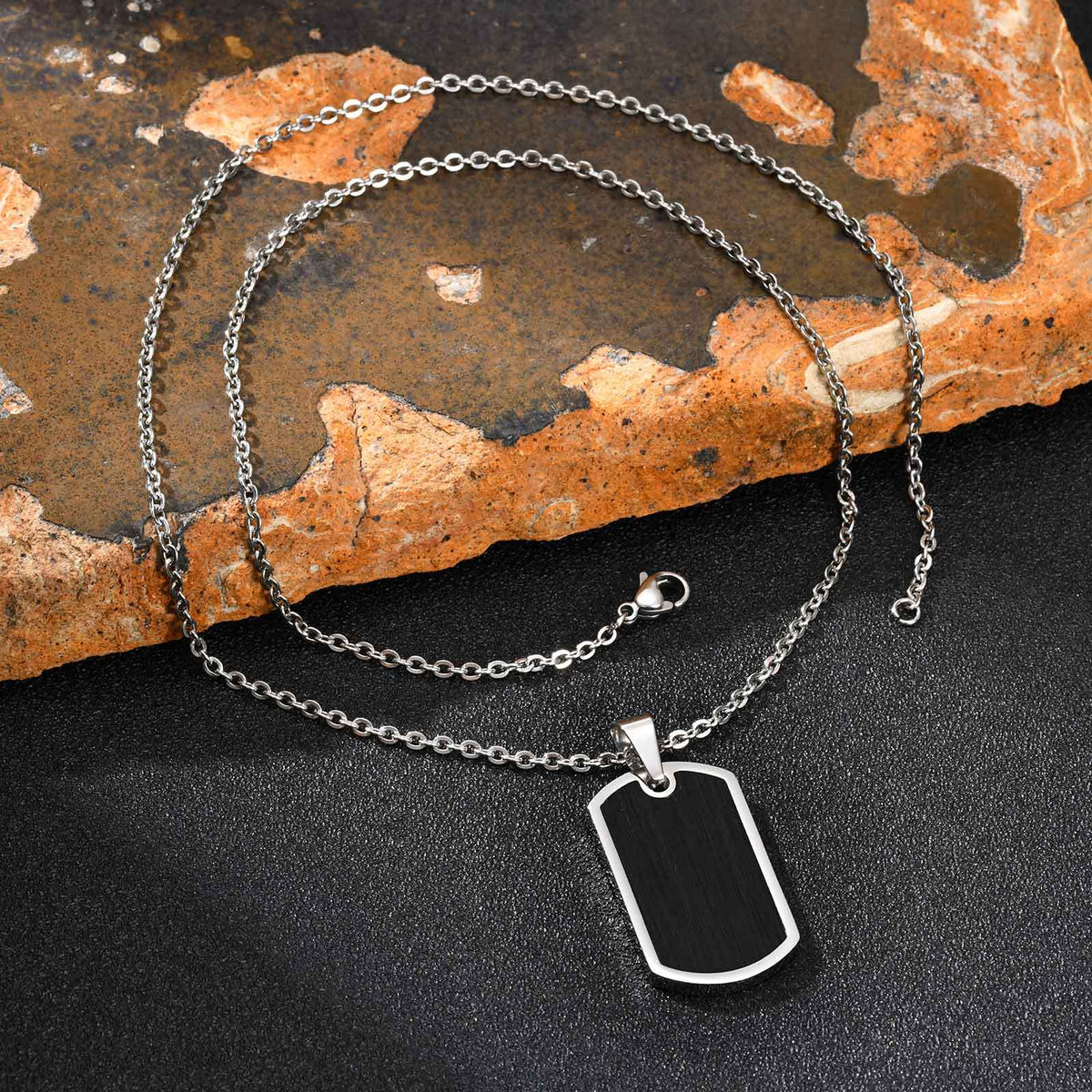 Dog Tag Stainless Steel Pendant