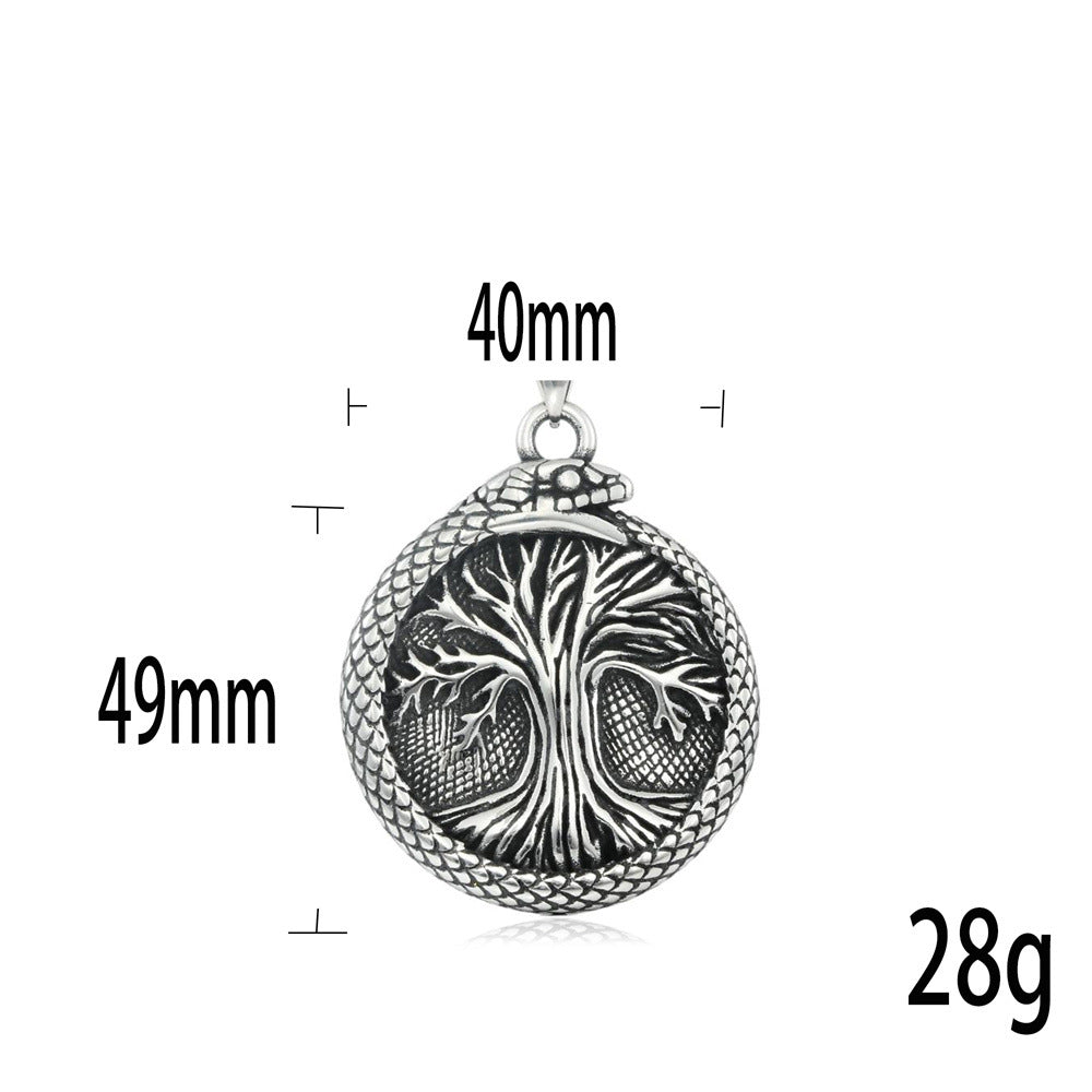 European And American Stainless Steel Tree Of Life Pendant