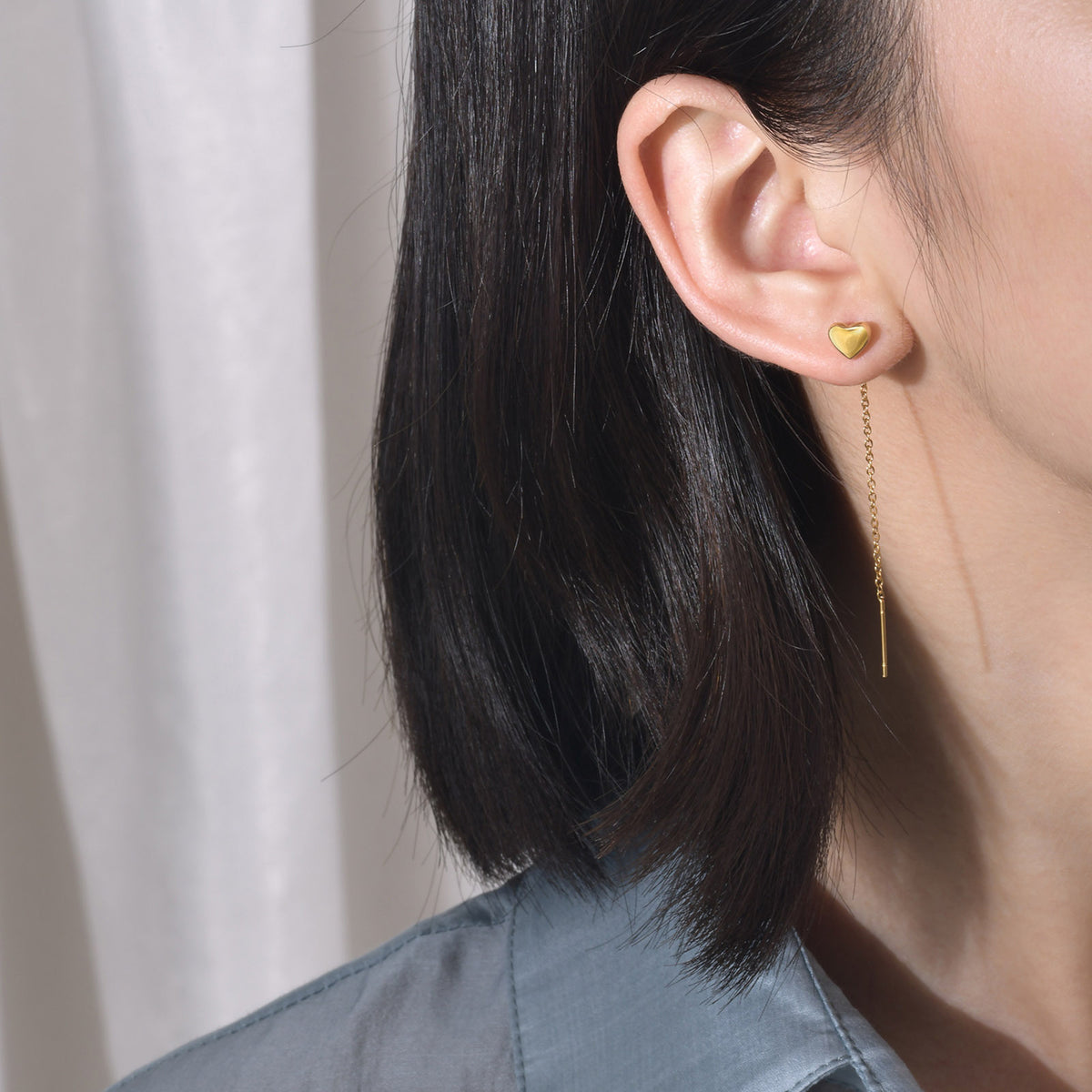 Stainless Steel Heart Earrings