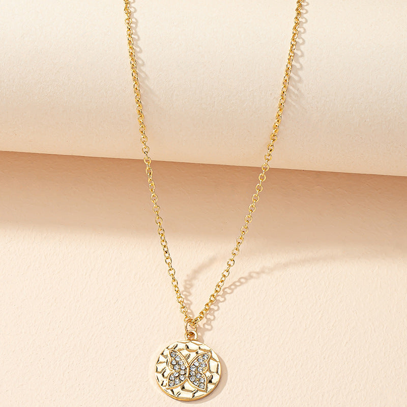 Butterfly Charm Necklace with Minimalist Design