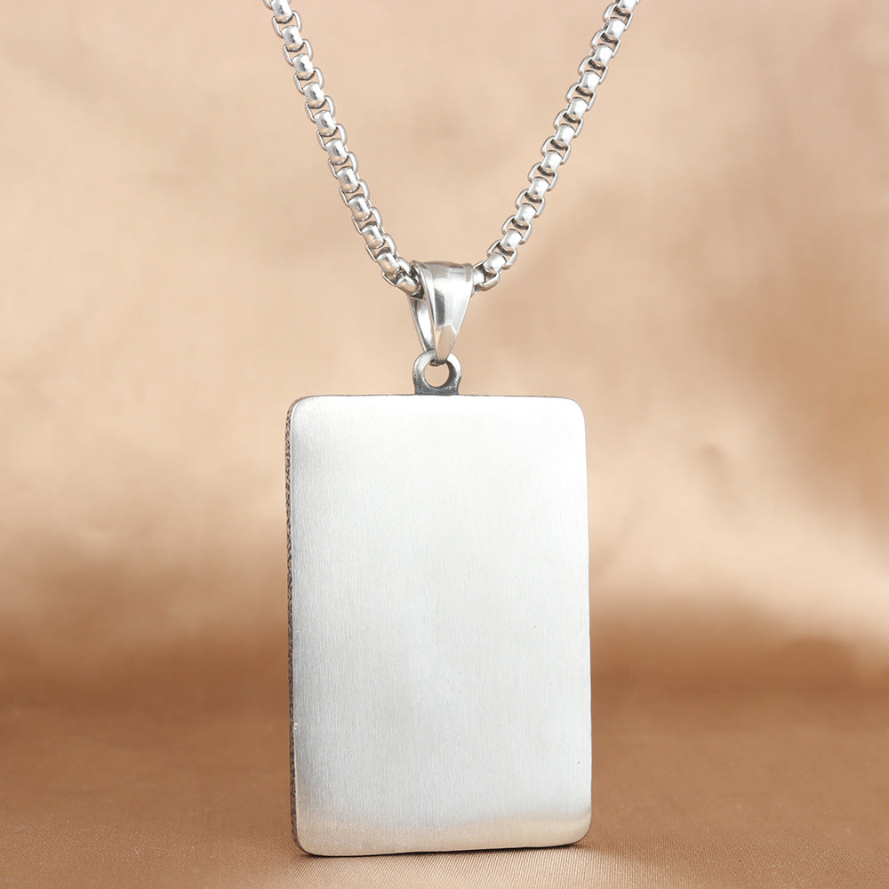 European And American Stainless Steel Dragon Pendant Necklace