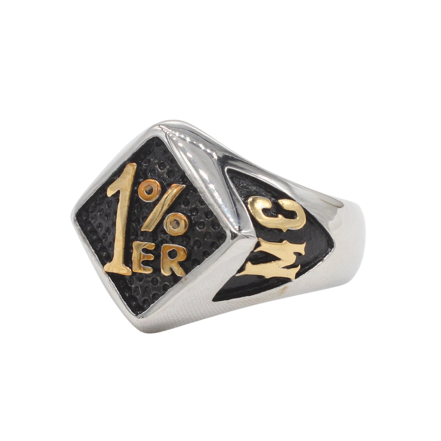 Planderful Jewelry Mens Titanium Steel Ring Vintage European American Personalized Retro Style