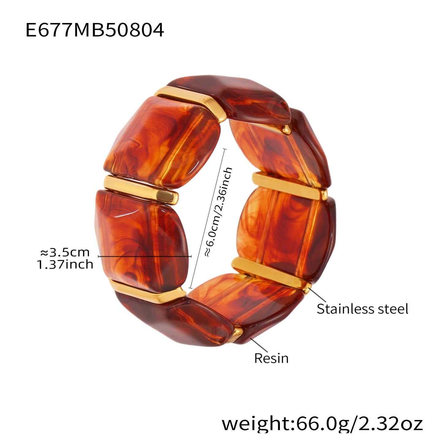 Planderful Unisex Genie Candy Resin Elastic Bracelet
