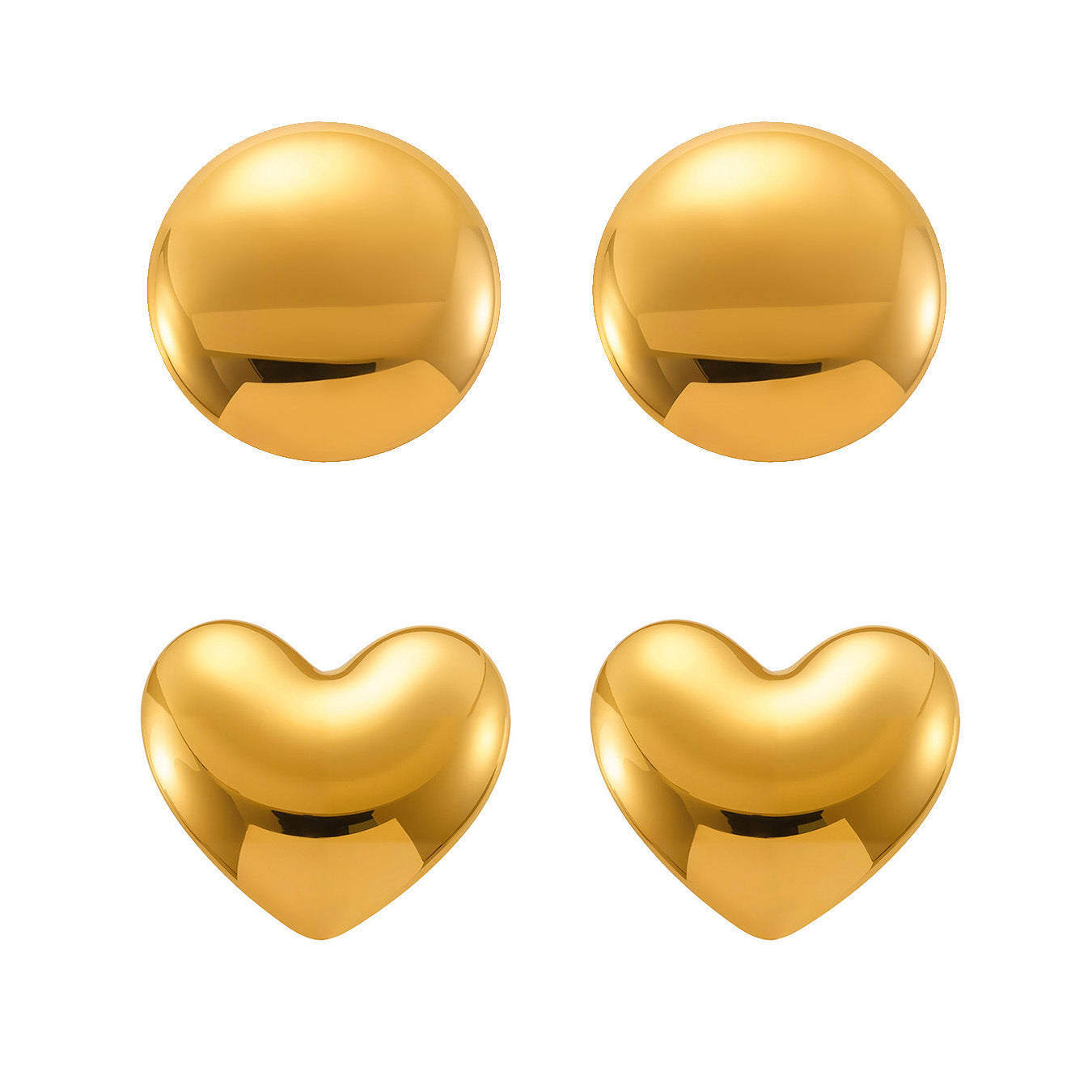 Planderful Stainless Steel Color Matching Earrings For Women