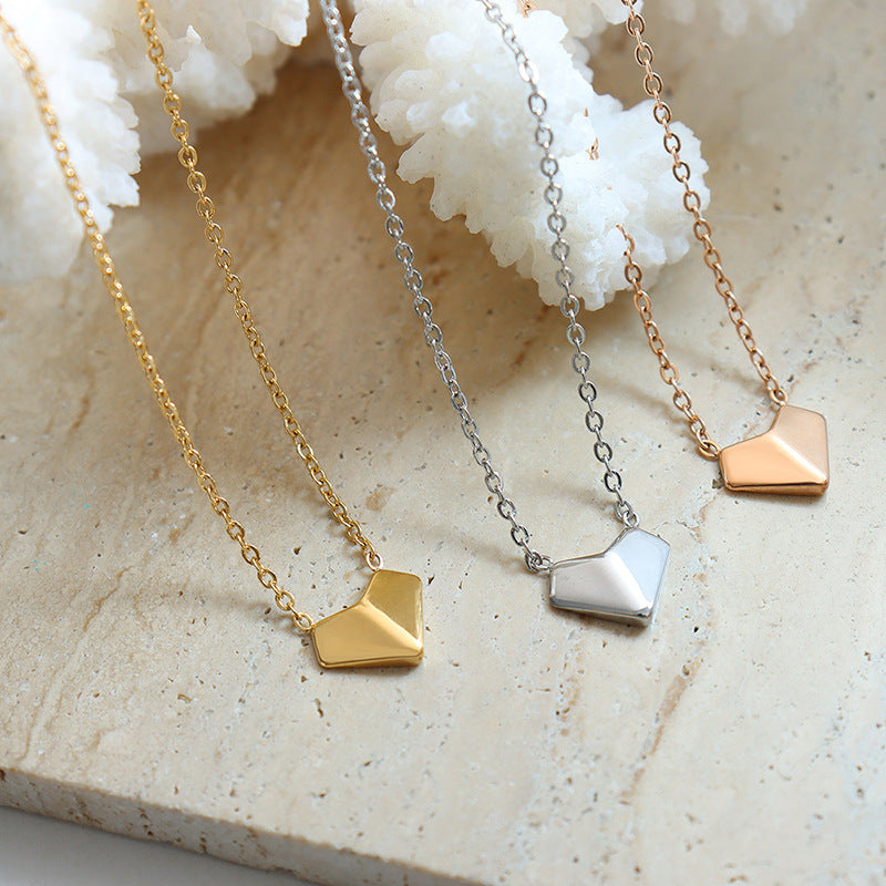 Heartfelt Charm Handcrafted Gold Necklace for Women from Planderful Collection