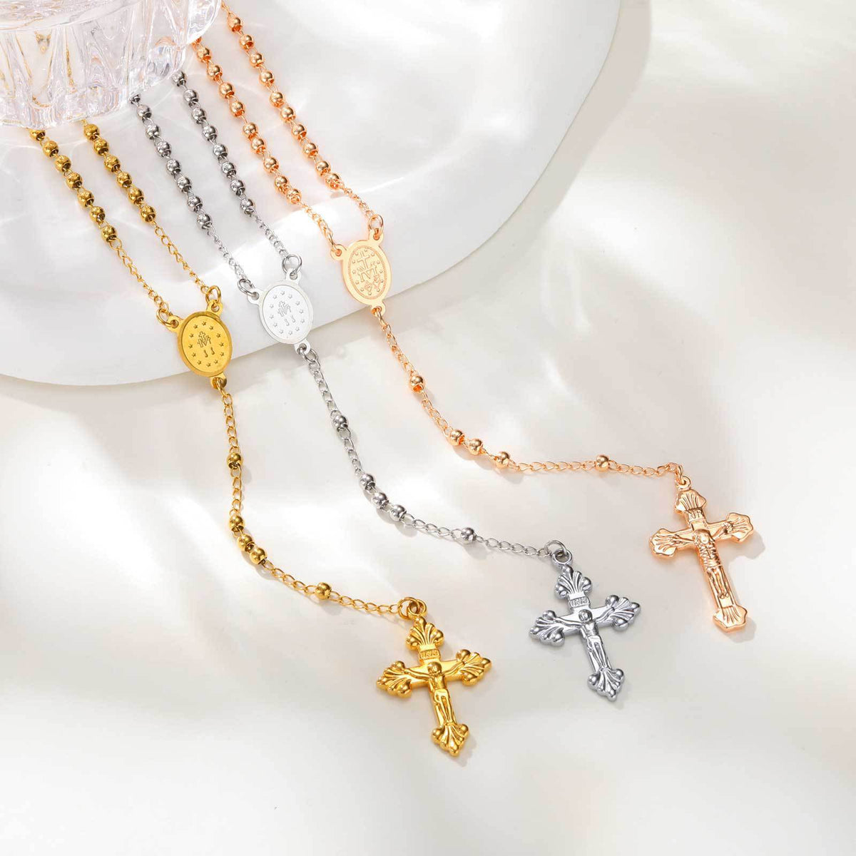 Stainless Steel Cross Vintage Necklace