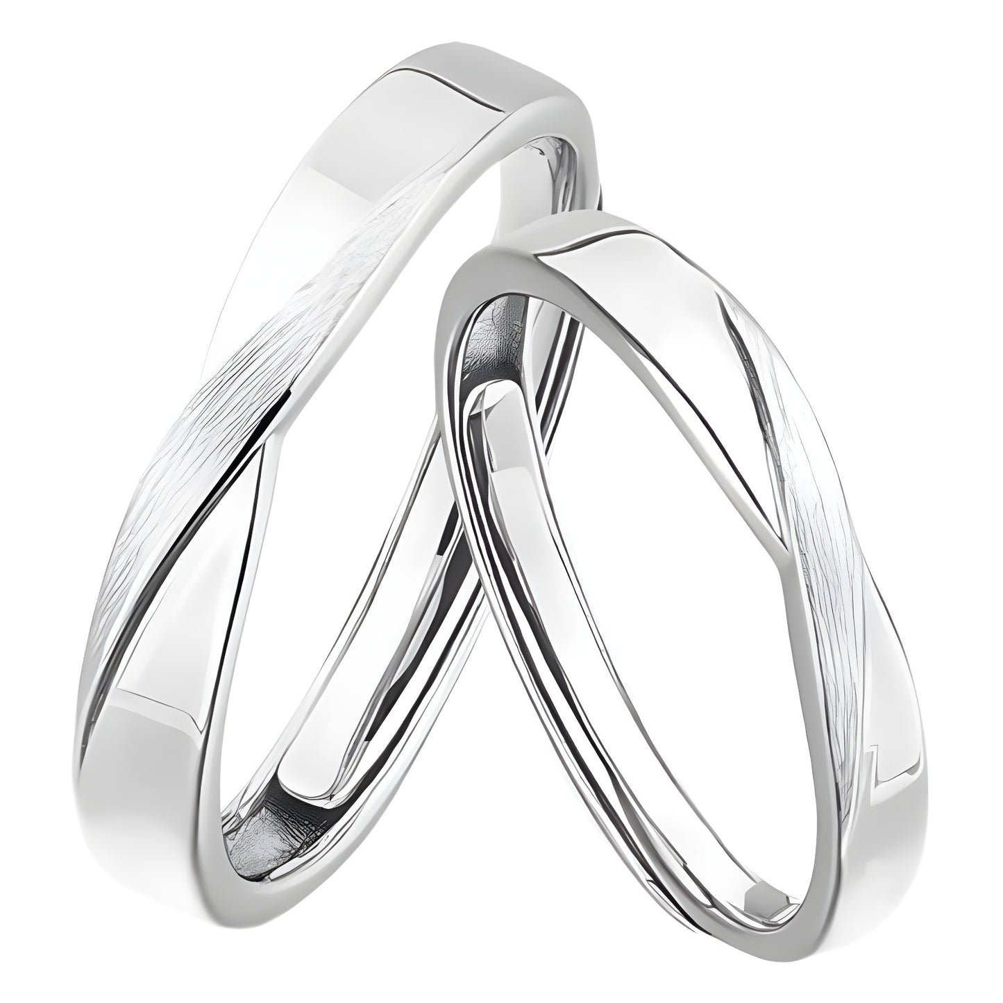 Planderful Sterling Twin Knot Couple Ring For Girlfriend
