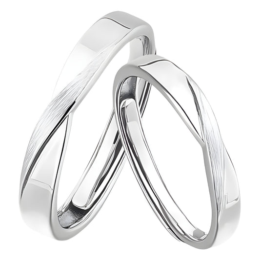 Planderful Sterling Twin Knot Couple Ring For Girlfriend