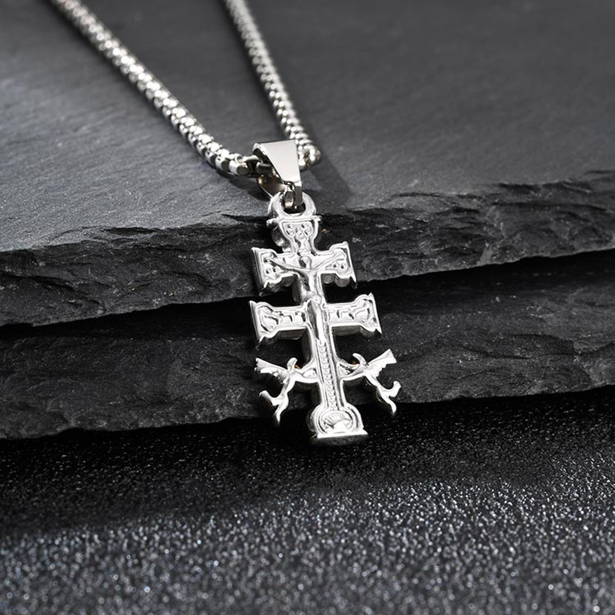 Cross Stainless Steel Pendant for Men