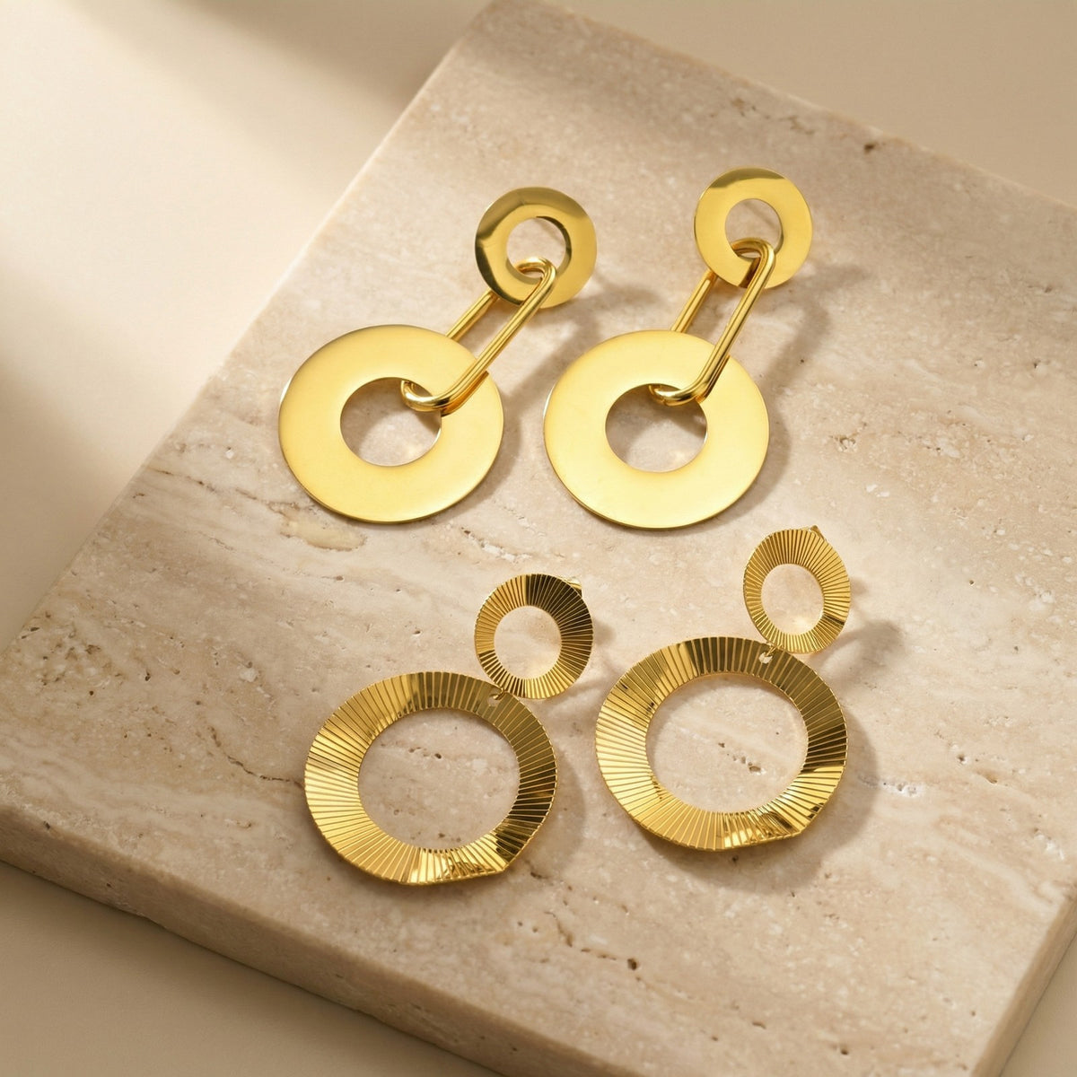 Modern Stainless Steel Earrings — Multiple Styles