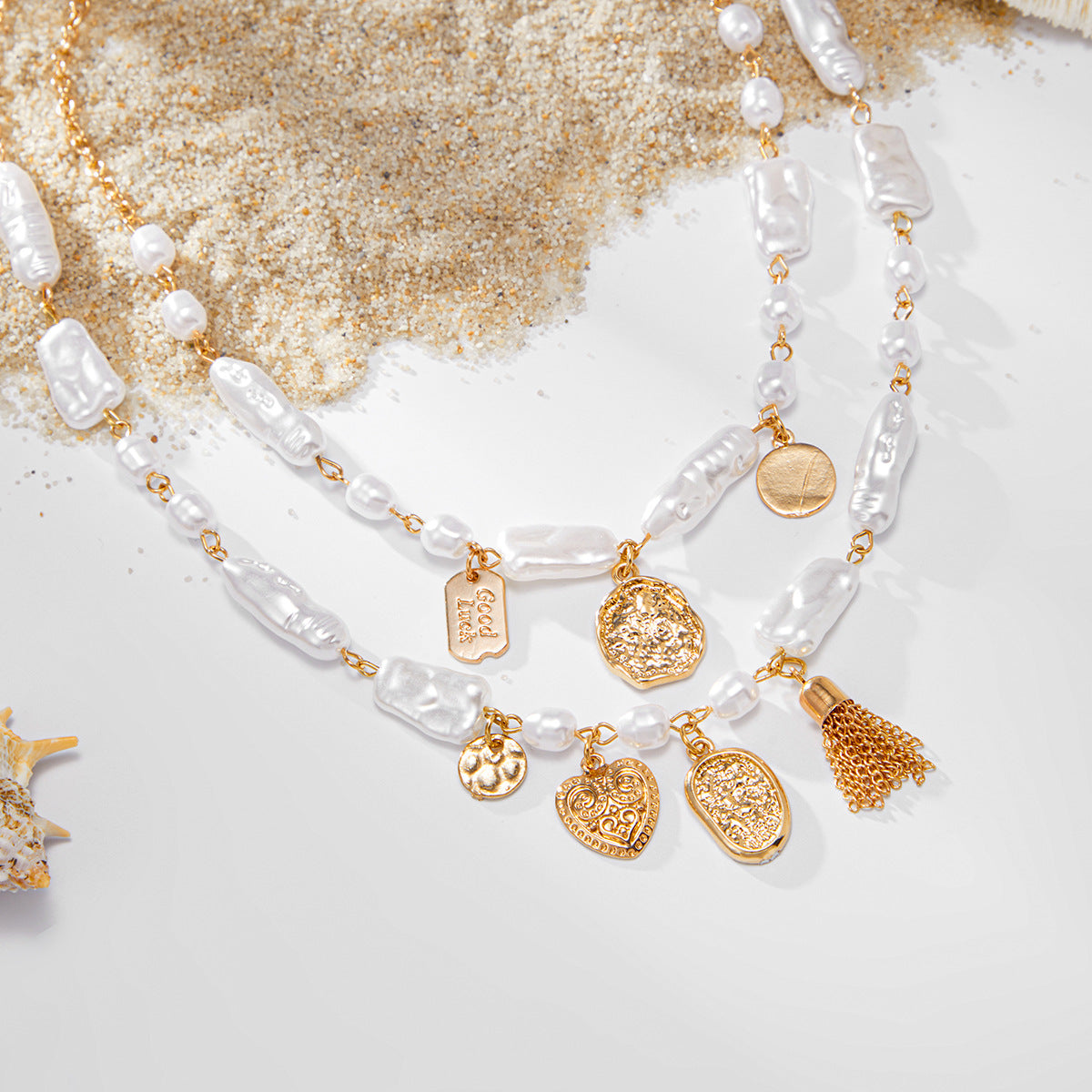 Planderful Vienna Verve Necklace – Elegant Baroque Heart-Shaped Design