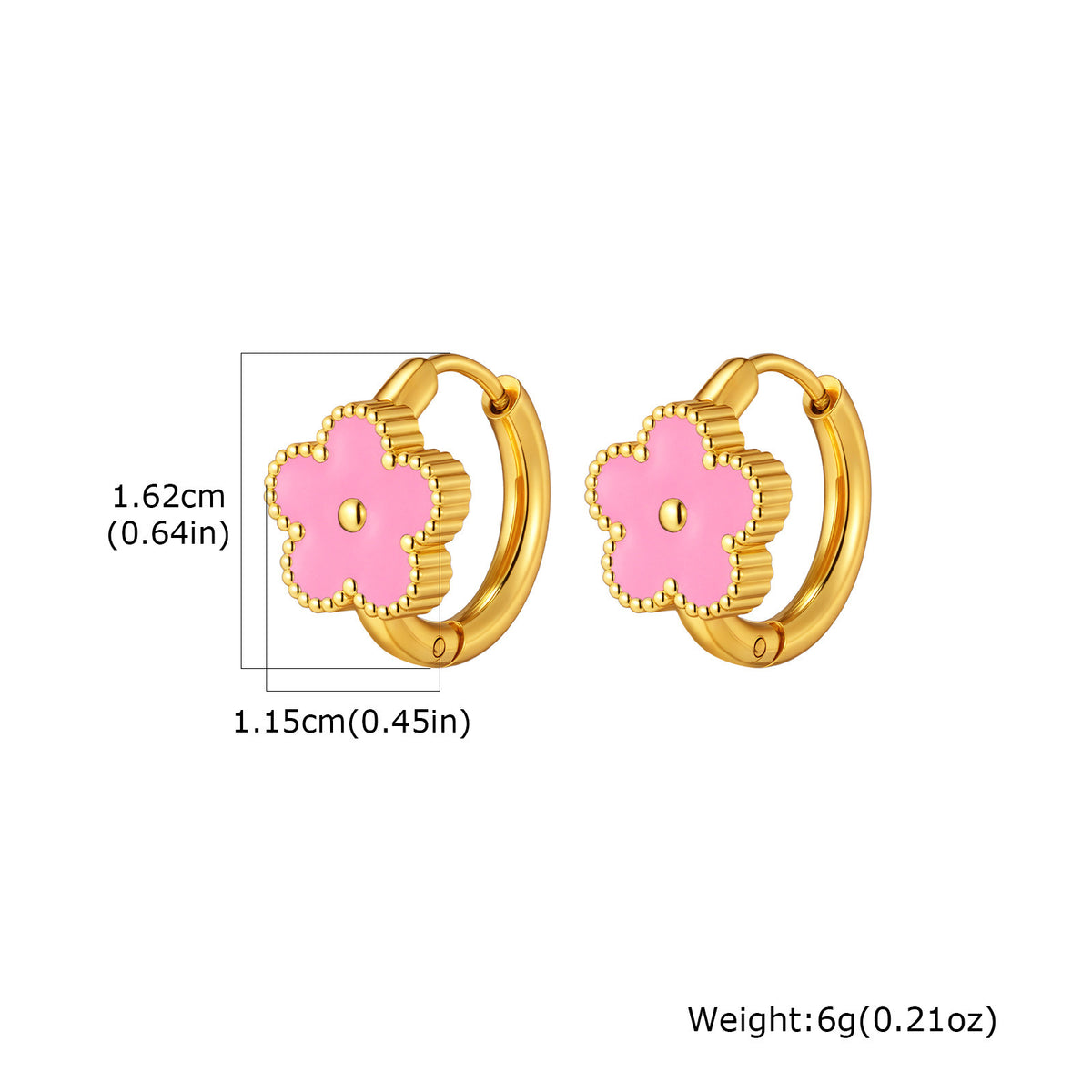 Floral Earrings — Color & Design Options
