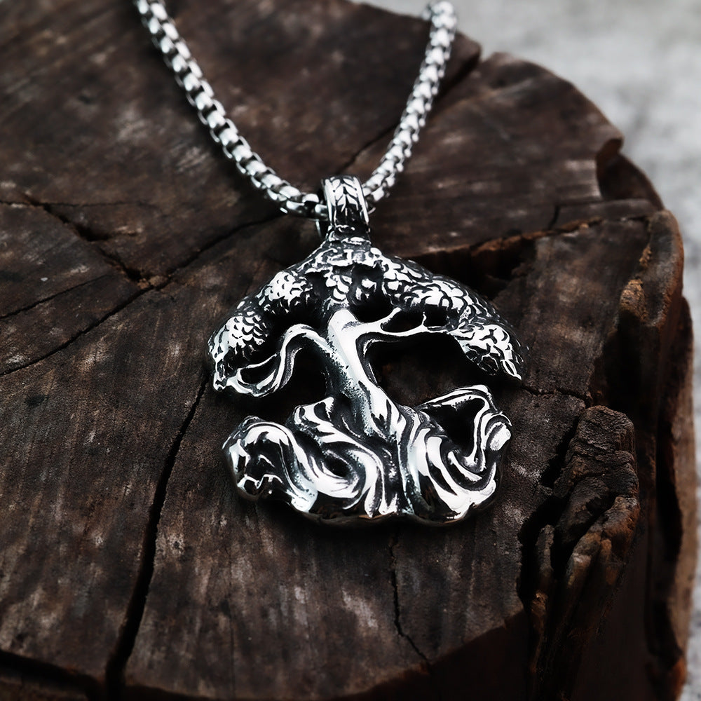 Foreign Trade Nordic Mythology Viking Tree of Life Pendant Necklace