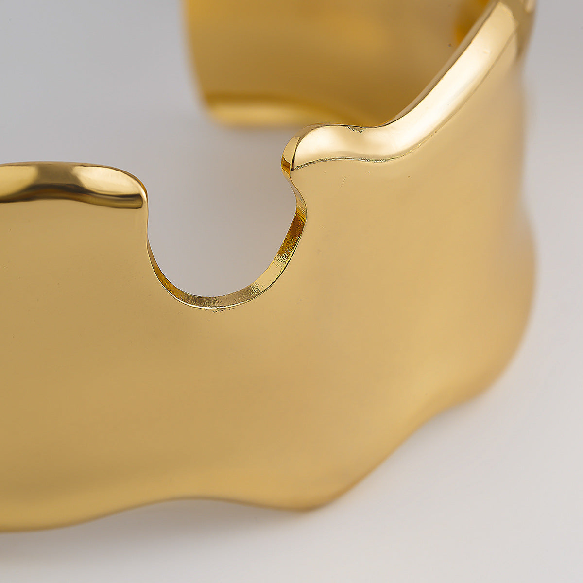 V Shaped Metal Bracelet Planderful Vienna Verve Statement Hand Jewelry For Women