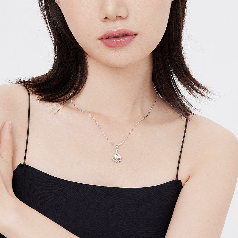 Stylish Elegant 925 Sterling Silver Women's Pendant Necklace