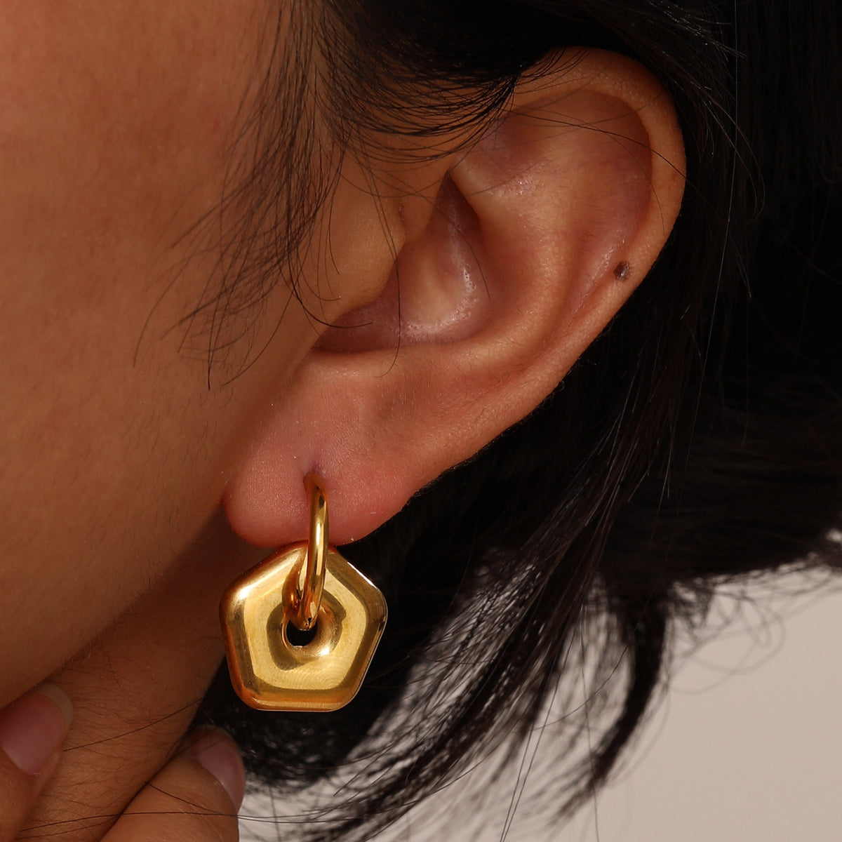 Geometric Earrings — Three Designs