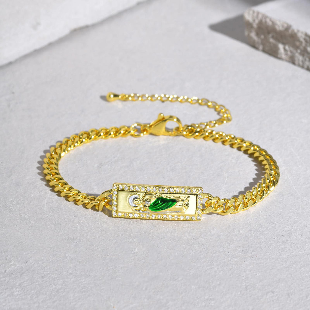 Bracelet Copper Material Gold Chain Gold Female & Male Neutral Models