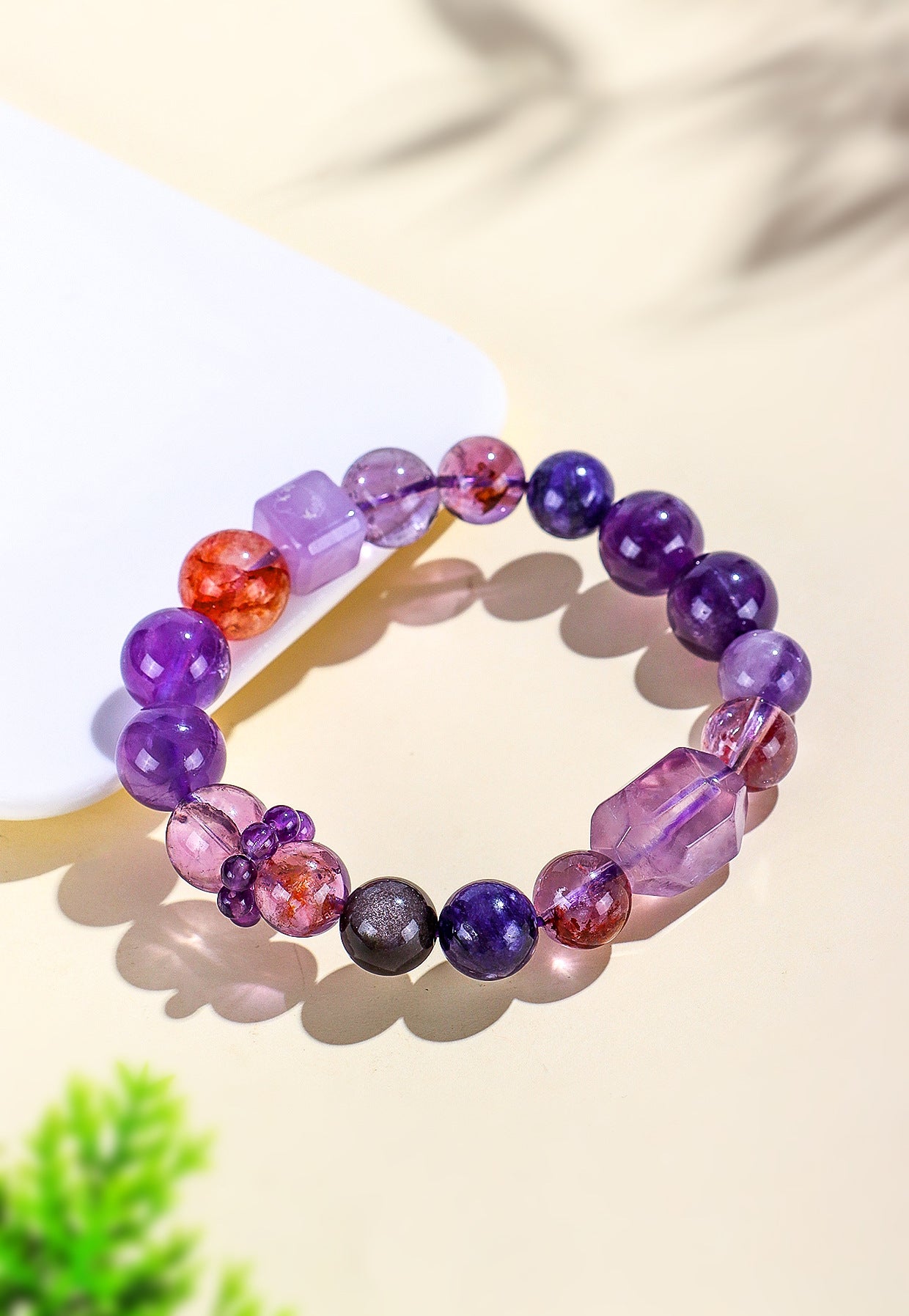 Planderful Fortune's Favor Bracelet – Elegant Multi-Treasure Amethyst Design