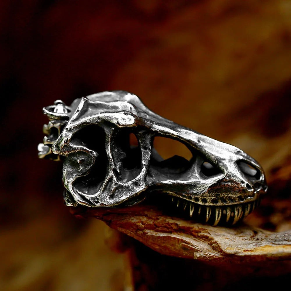 Gothic Skull Stainless Steel Men's Pendant Necklace