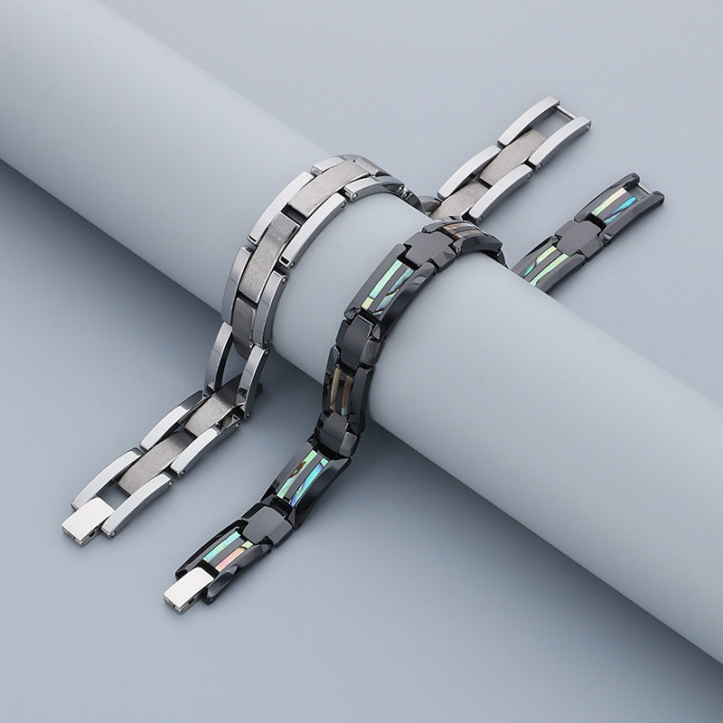 Planderful Personalized Magnetic Stone Bracelet For Men