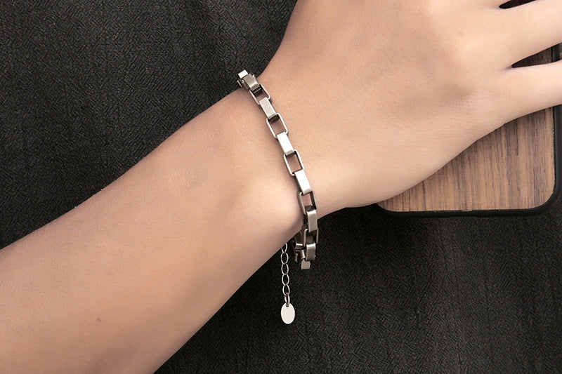 Cold Wind Bracelet – Titanium Steel Hip-Hop Bracelet – Men's
