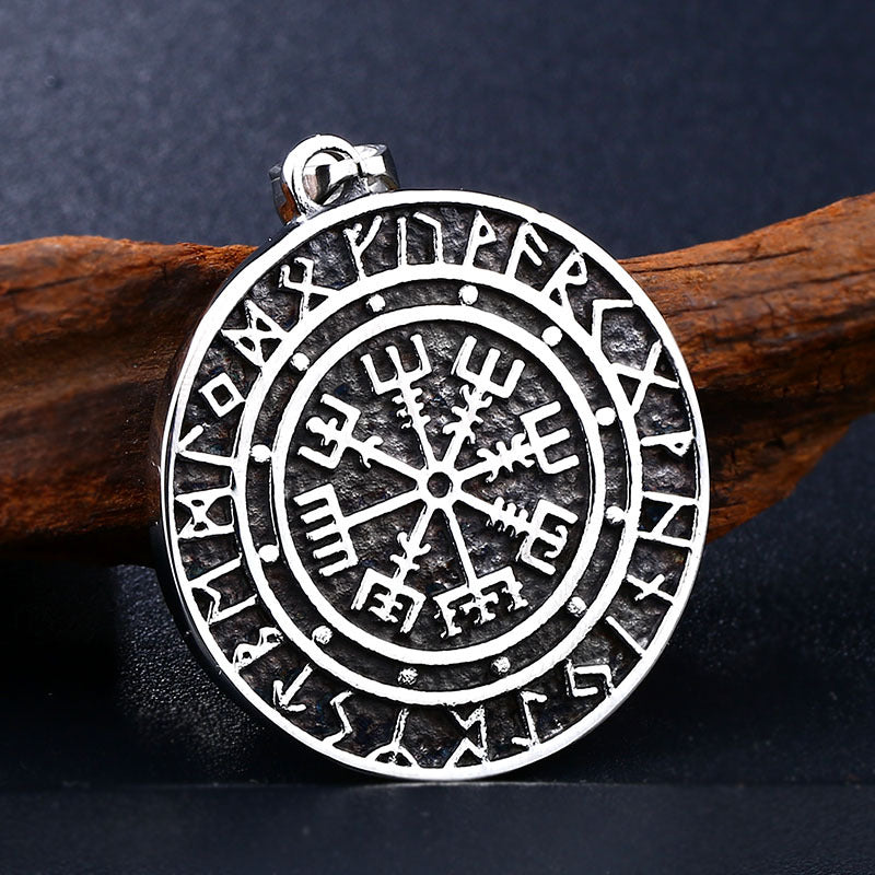 Viking-Inspired Stainless Steel Pendant for Men – Personalized Retro Jewelry from Europe and America