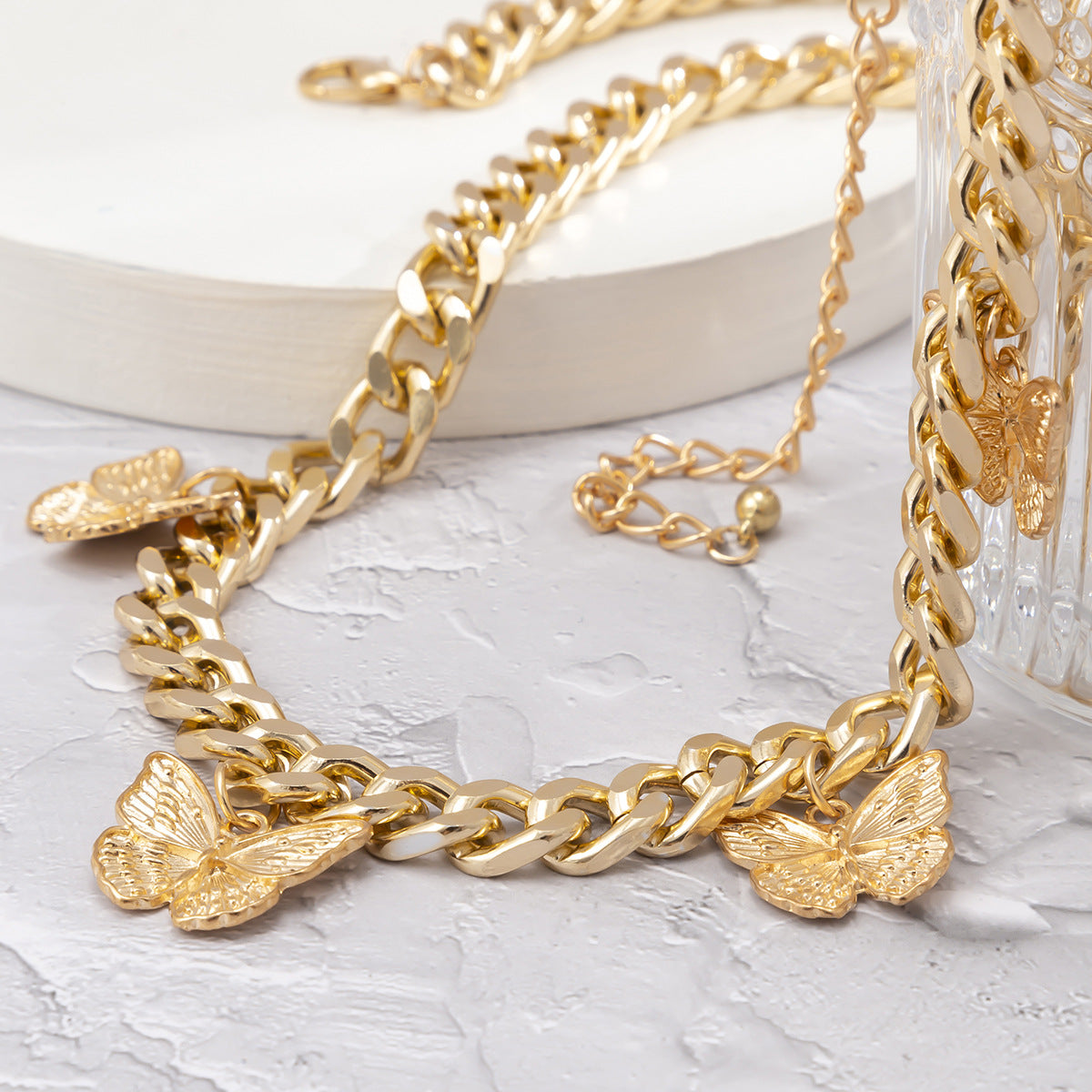 Butterfly Pendant Tassel Waist Chain with Thick Metal Chain as Cross-border Jewelry and Women's Body Accessory