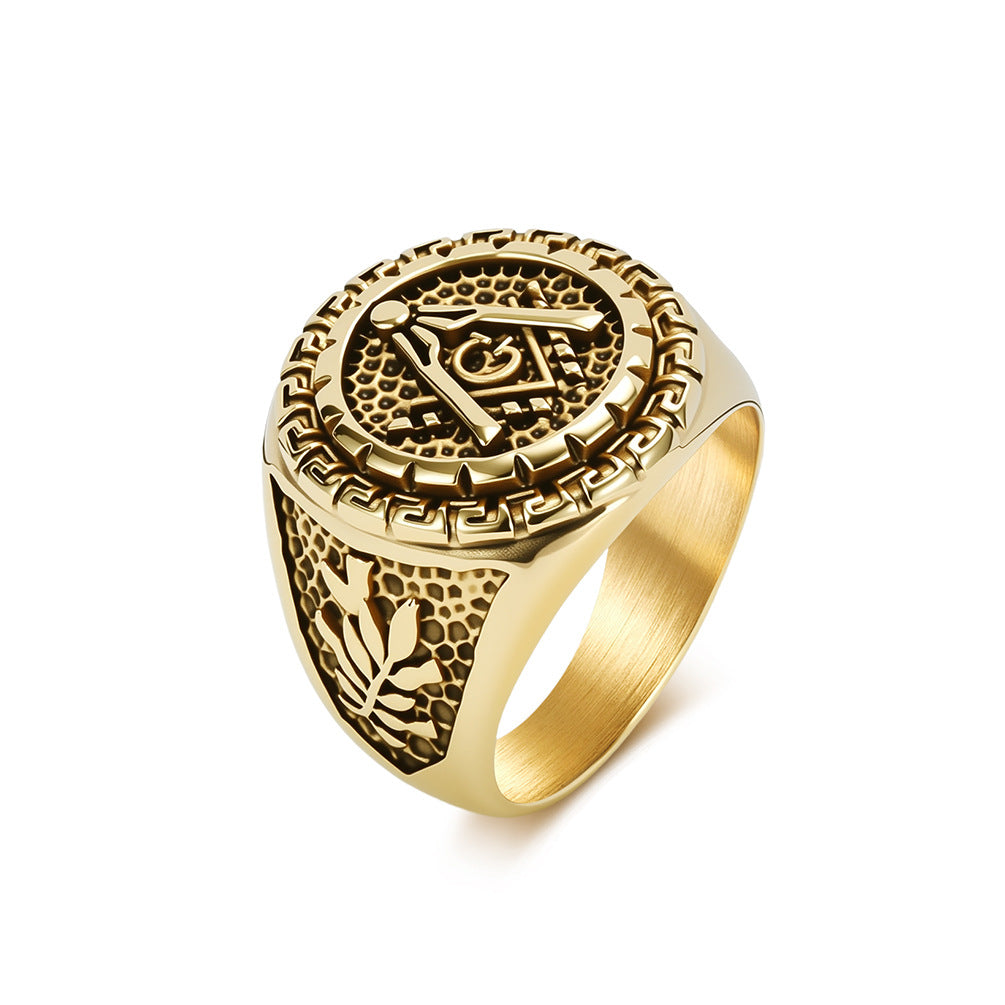 Punk Stainless Steel Men's Ring