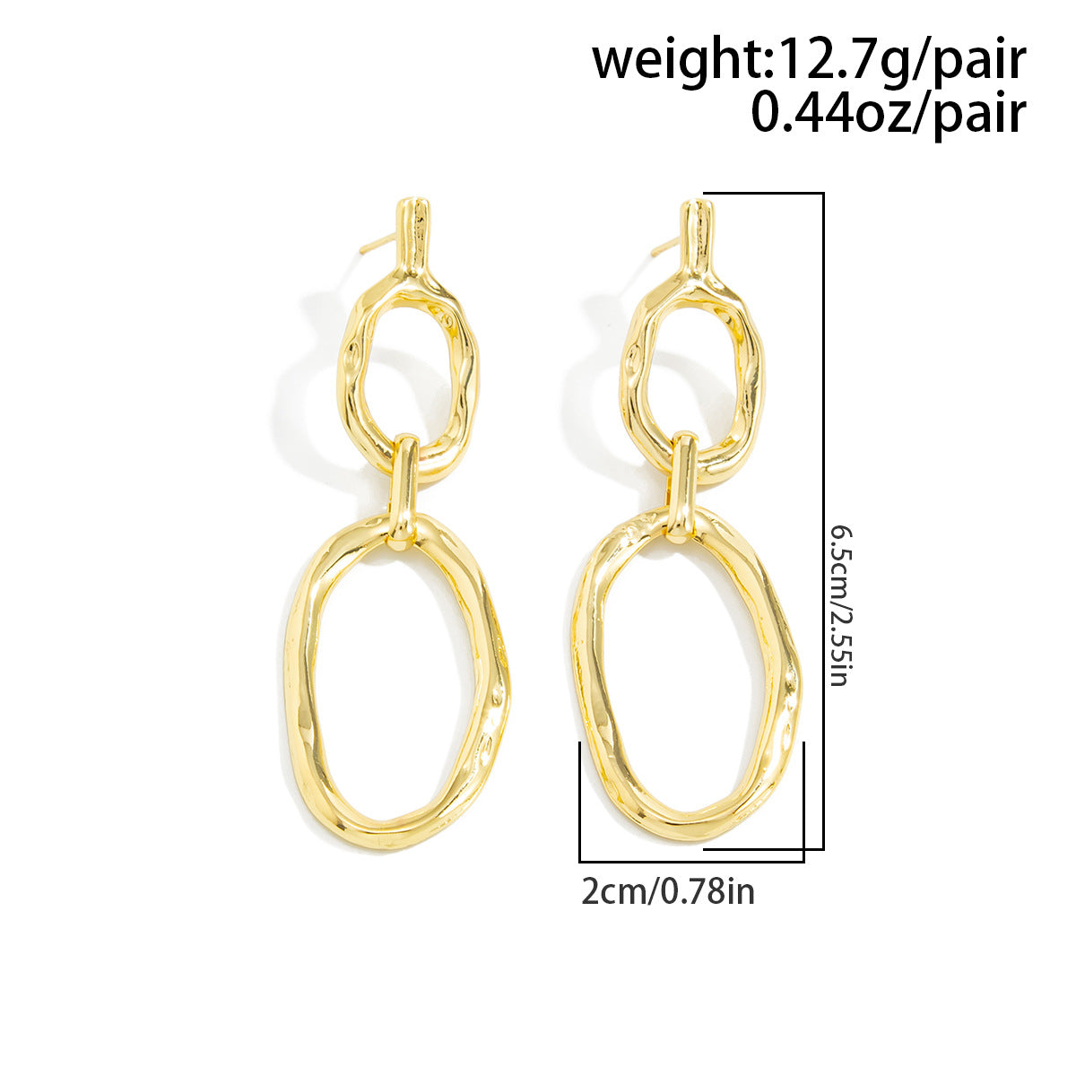 Planderful Vienna Verve Geometric Lava Ring Earrings For Busy Professionals Statement Jewelry