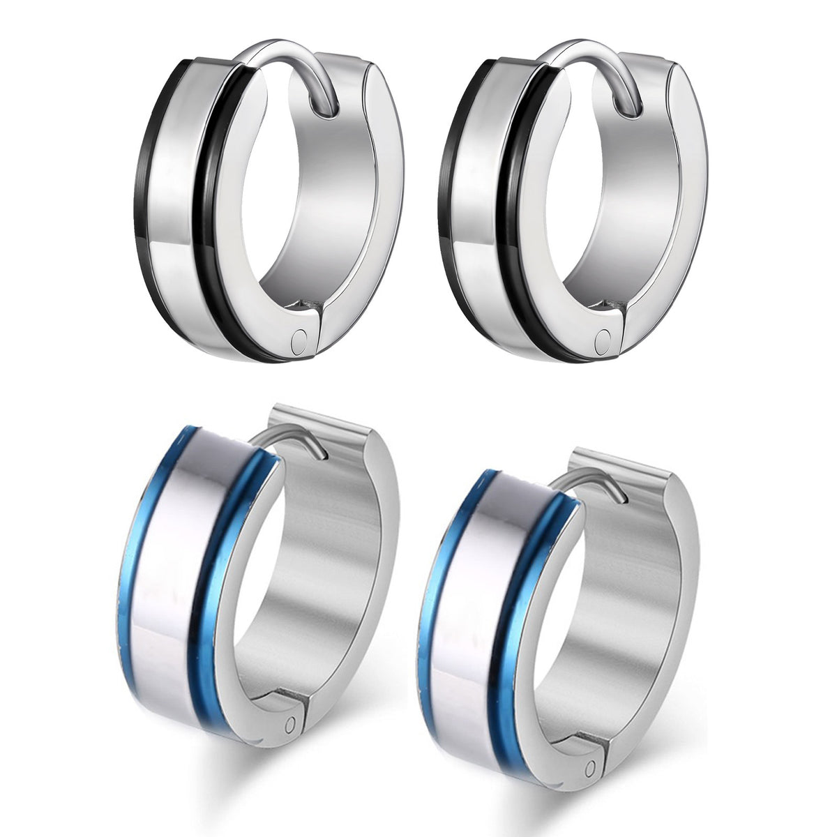 Stainless Steel Single Earrings — Three Colors