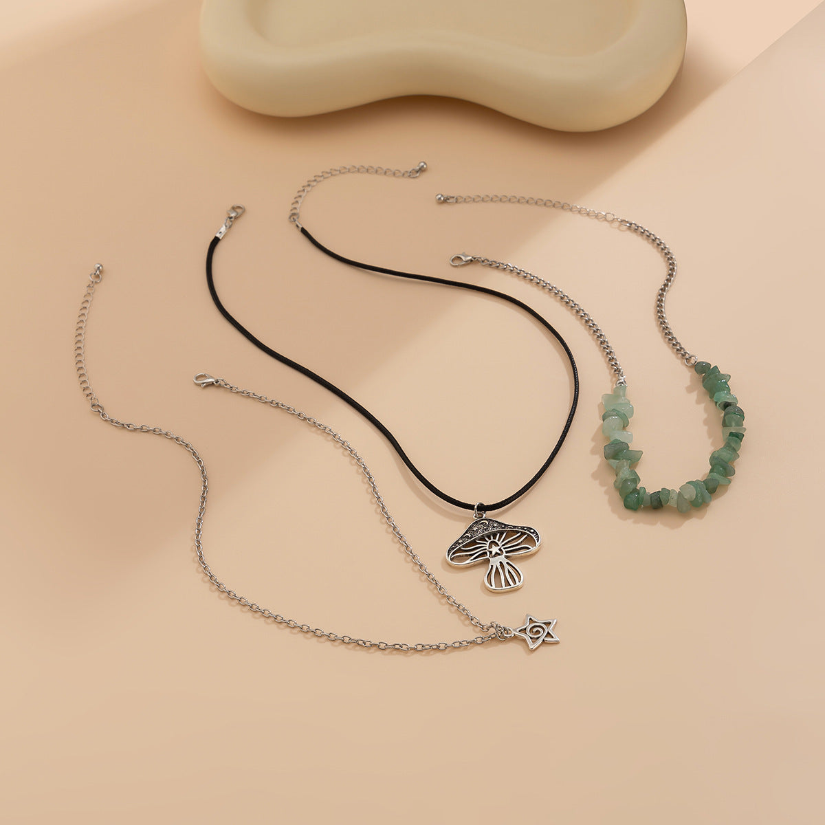 Turquoise-Style Beaded Ethnic Layered Necklace