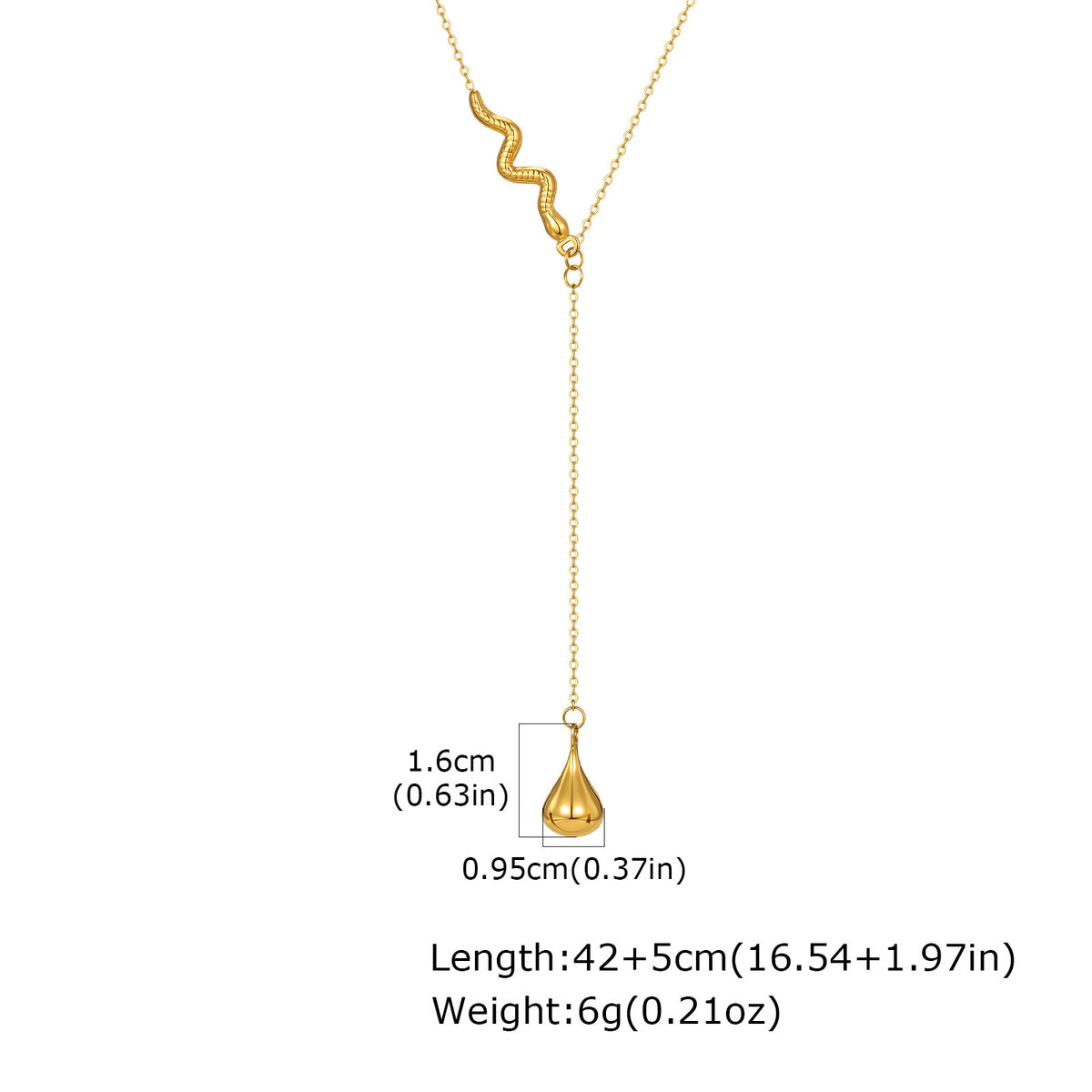 Stainless Steel Snake Necklace