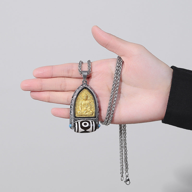Steel Necklace - Vintage Zodiac Signs And Saint Charms Chain For Men And Women Everyday Luxe