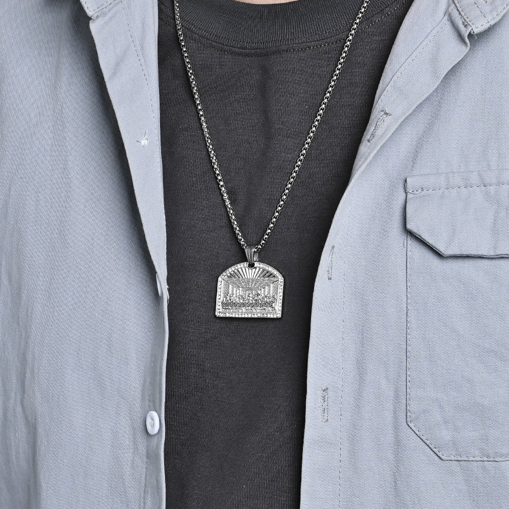 Steel Necklace - Vintage Hip Hop Pendant