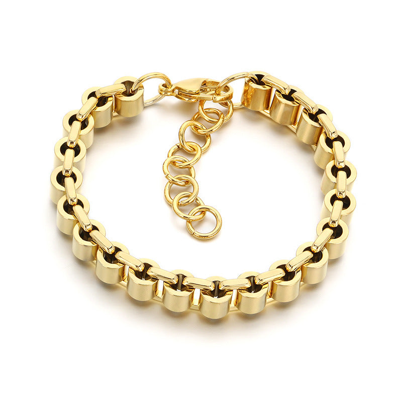 Planderful Personalized Bamboo Chain Bracelet For Men