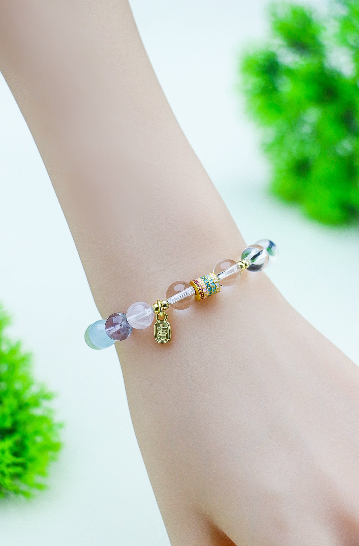 Planderful Fortune's Favor Bracelet – Colorful Amethyst and Crystal Design