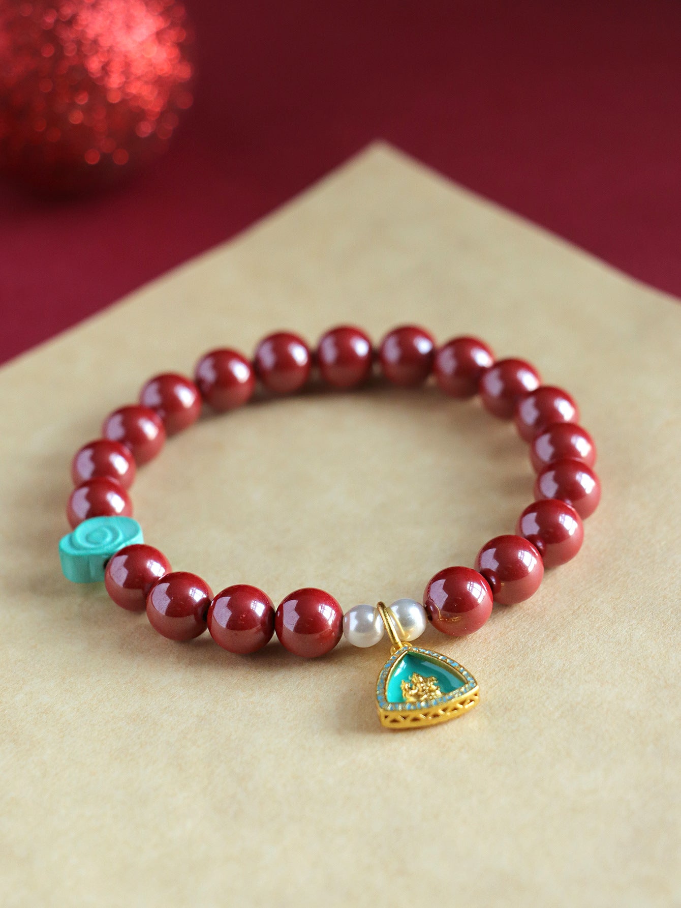 Planderful Fortune's Favor Cinnabar Bracelet – Ethnic Style Jewelry Gift