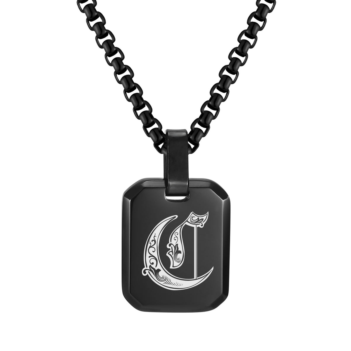 Stainless Steel Initial Letter & Blank Pendants