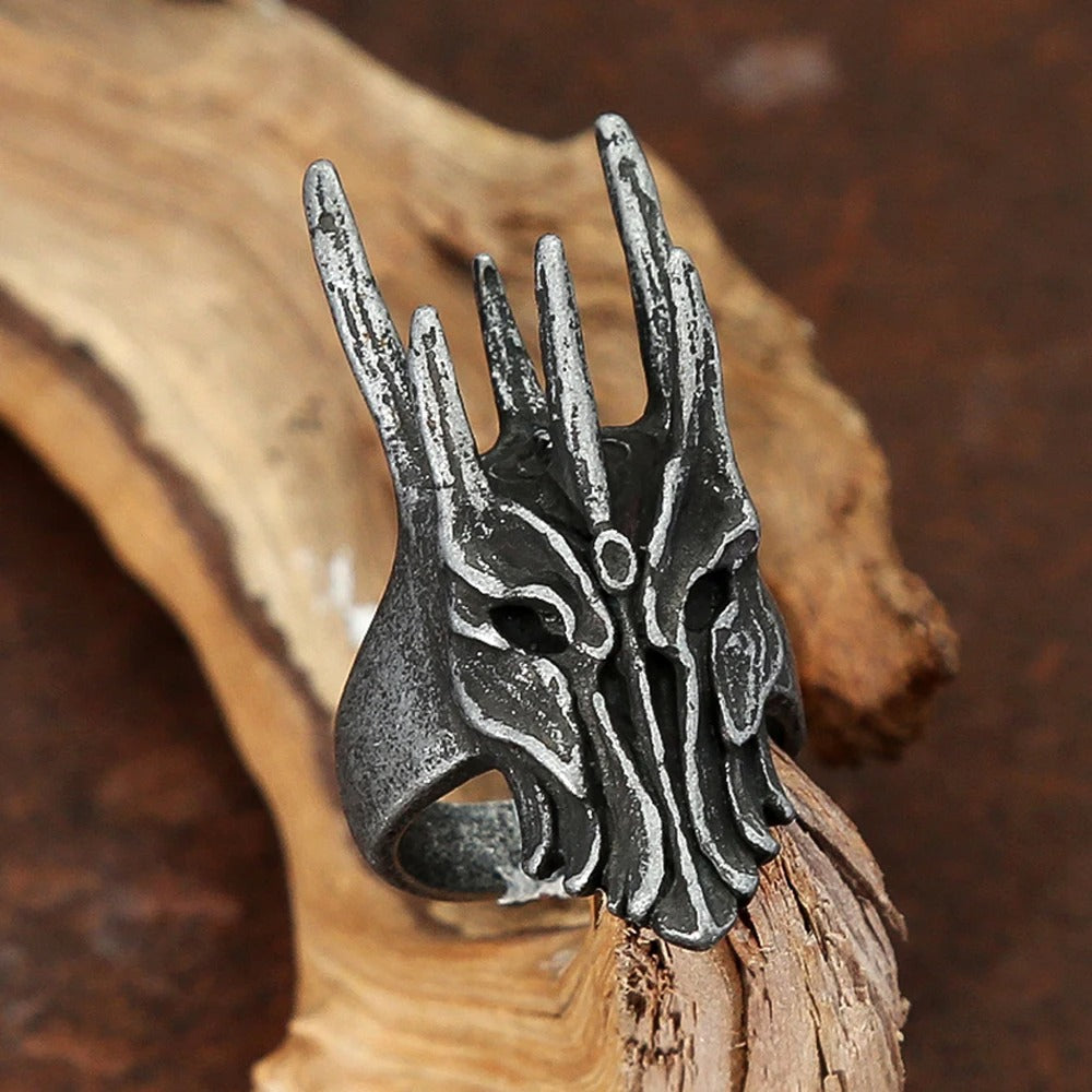 Gothic Skull Stainless Steel Men's Ring