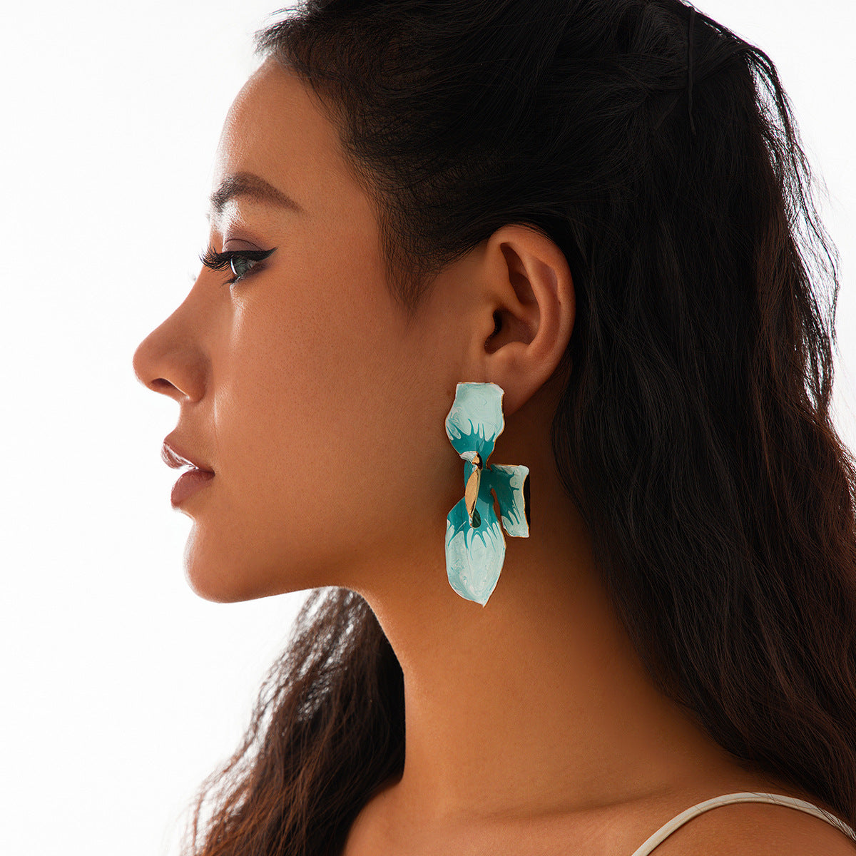 Planderful Vienna Verve Stud Earrings For Women Versatile Metal Statement Jewelry