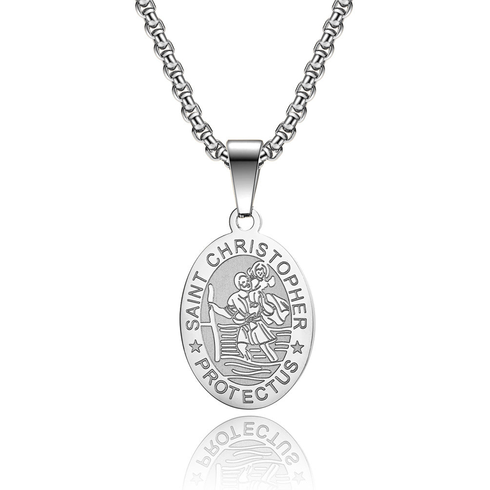 European and American Style Saint Christopher Pendant for Men
