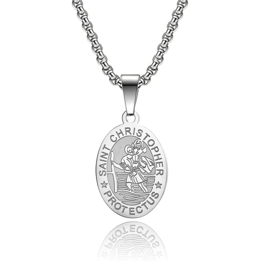 European and American Style Saint Christopher Pendant for Men