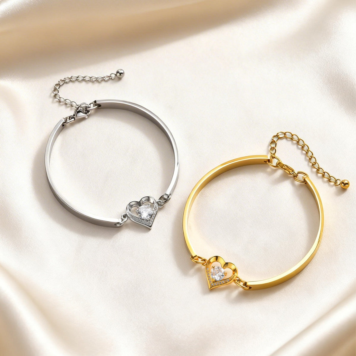 Heart Adjustable Copper Bracelet