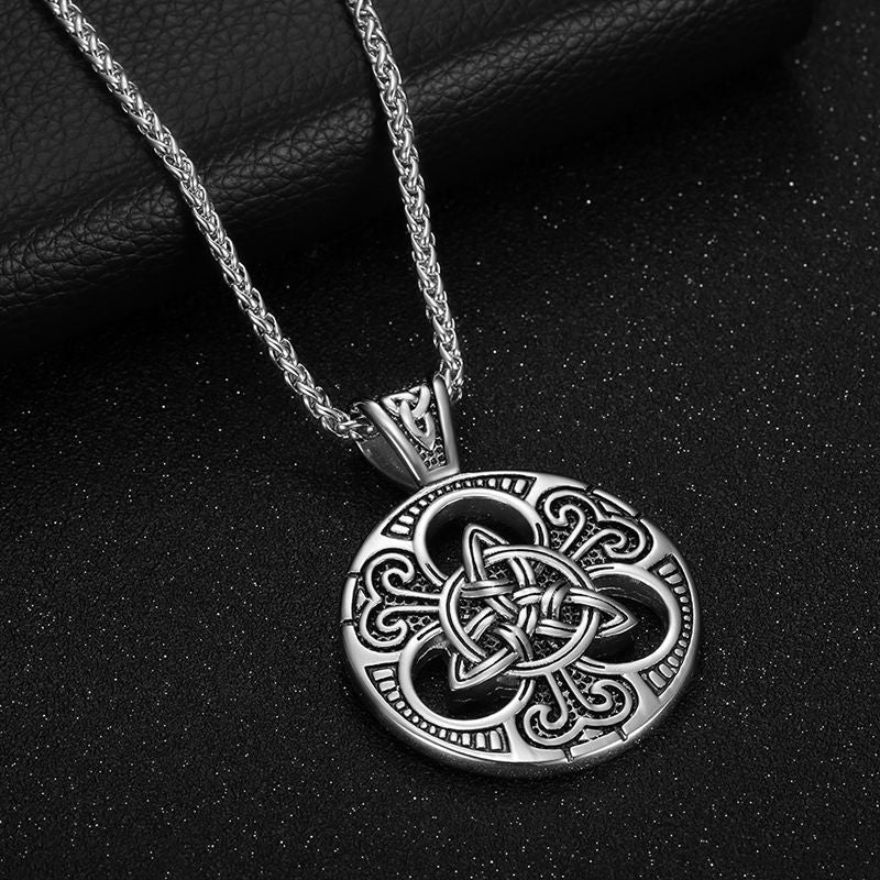 Viking Celtic Knot Stainless Steel Necklace By Planderful Everyday Genie For Men Gift