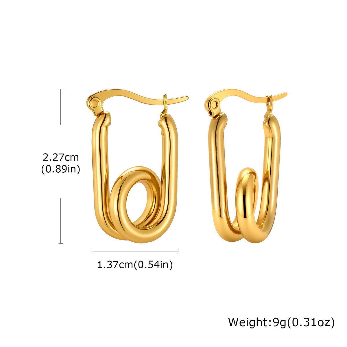 Modern Stainless Steel Earrings