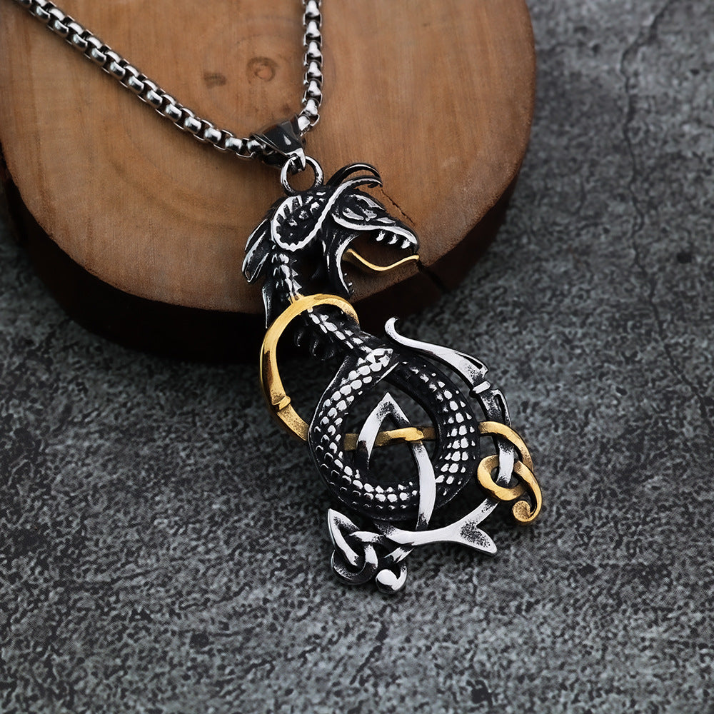 European And American Style Nordic Viking Dragon Pendant Jewelry